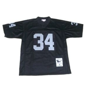 VTG Jackson 34 Raiders NFL Football Throwback Nylon Jersey Mitchell Ness 1987 54
